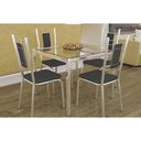 Ver imagem 1 de Mesa Cozinha Reno 90 + 4 Cad Florença Cromado Kappesberg