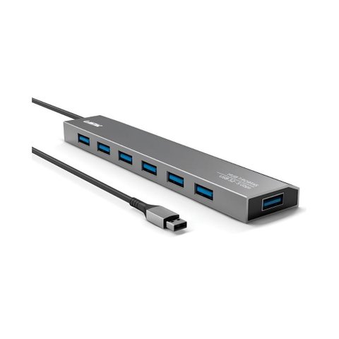 Hub Usb-c - 7 Portas Usb 3.2 - Linha Aluminium - Comtac 24129452