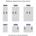 Ver imagem 6 de Guarda-roupa Infantil 122cm com Vidro 4 Portas e 2 Gavetas Teddy Multimóveis Mp4488 Branco