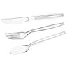 Kit 150 Talheres Plástico Cristal - Resistente Reforçado Talher Descartável Refeição Festa - 2