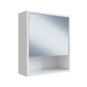 Ver imagem 3 de Conjunto Gabinete de Coluna 01 Porta e Armário com Espelho para Banheiro Slim Nova Móbile sem Cuba