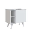 Ver imagem 2 de Conjunto Gabinete de Coluna 01 Porta e Armário com Espelho para Banheiro Slim Nova Móbile sem Cuba
