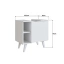 Ver imagem 7 de Conjunto Gabinete de Coluna 01 Porta e Armário com Espelho para Banheiro Slim Nova Móbile sem Cuba