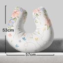 Ver imagem 5 de Almofada de Amamentação Jardim Suspenso Borboletinhas Floral