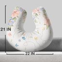 Ver imagem 4 de Almofada de Amamentação Jardim Suspenso Borboletinhas Floral