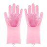 Luvas Silicone Multiuso Lava Louça Calor Macio Cozinha - 4