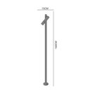 Ver imagem 2 de Luminária Poste de Jardim Taschibra Moderno Wabi 160 Mr16 Bivolt Preto