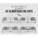 Ver imagem 5 de Kit 3 Capas de Almofada 43x43cm - Floral - Tecido Veludo 100% Poliéster