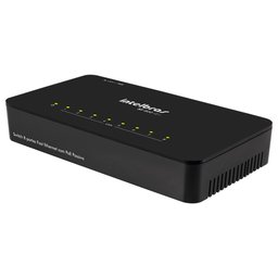Switch 08 Portas Intelbras Sf 800 Q+ 10/ 100 Mbps Poe Passivo - 1