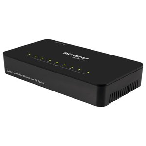 Switch 08 Portas Intelbras Sf 800 Q+ 10/ 100 Mbps Poe Passivo