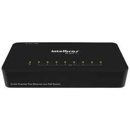 Switch 08 Portas Intelbras Sf 800 Q+ 10/ 100 Mbps Poe Passivo - 3