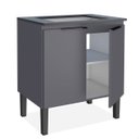 Ver imagem 4 de Balcão Cozinha para Cooktop Verona 5 Bocas com Tampo Cinza