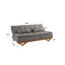 Ver imagem 3 de Sofá Cama para Sala de Estar Ref 42 - 2501-B Capri Cinza