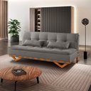 Ver imagem 1 de Sofá Cama para Sala de Estar Ref 42 - 2501-B Capri Cinza