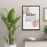 Quadro Mãe Decorativo Frase Presente Dia Das Mães 45x35cm Adesivado - 2