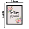 Quadro Mãe Decorativo Frase Presente Dia Das Mães 45x35cm Adesivado - 3