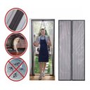 Ver imagem 4 de Kit 2 Cortinas Micro Malha Magnética Mosqueteira Anti-inseto