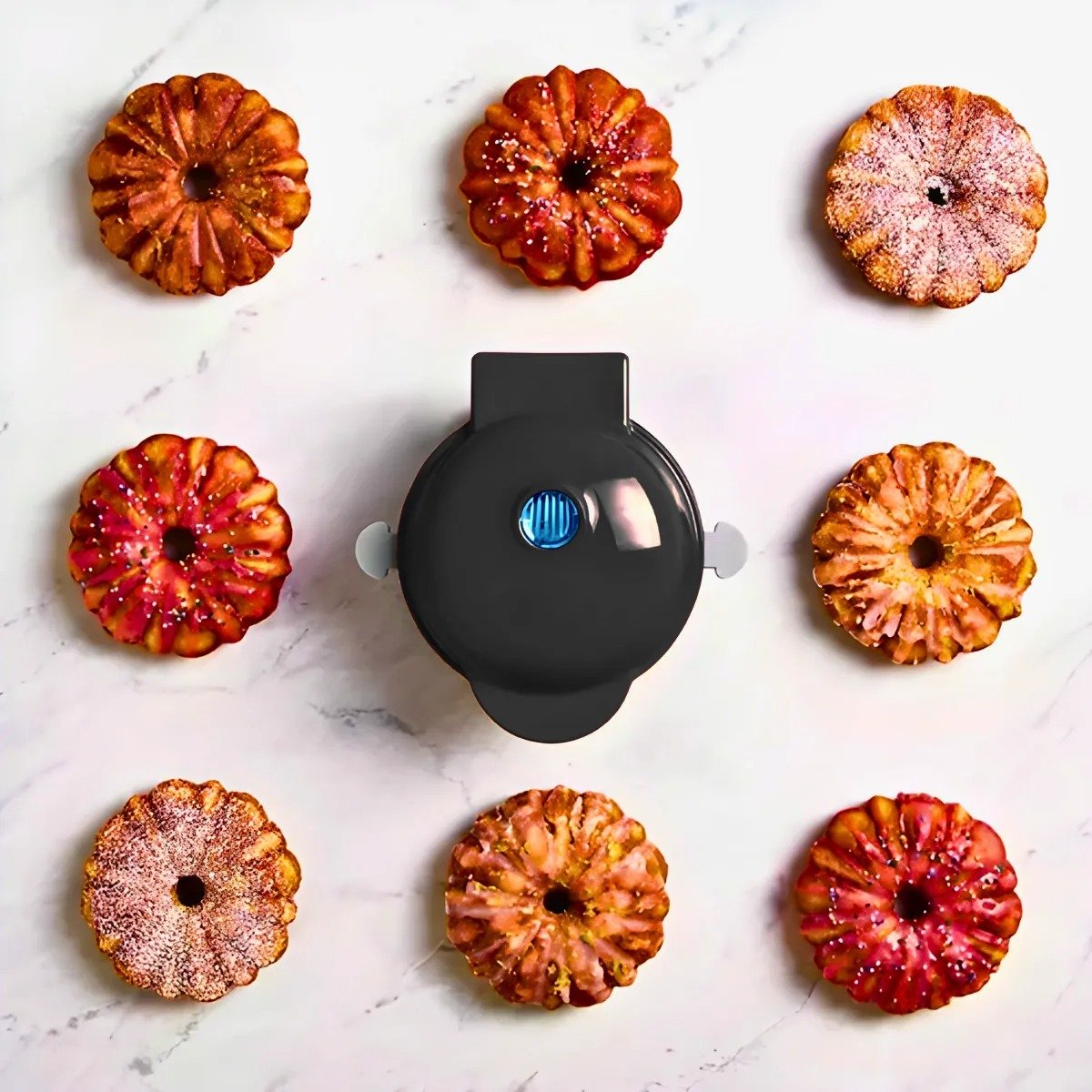 Mini Máquina Bolo Caseiro Antiaderente e Portátil 110v Preto - 9