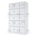 Ver imagem 5 de ESCANINHO 15 PORTAS COM FECHO PARA CADEADO M318.B MUNDI MOVEIS