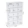 ESCANINHO 15 PORTAS COM FECHO PARA CADEADO M318.B MUNDI MOVEIS - 2
