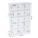 Ver imagem 2 de ESCANINHO 15 PORTAS COM FECHO PARA CADEADO M318.B MUNDI MOVEIS