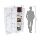 Ver imagem 7 de ESCANINHO 15 PORTAS COM FECHO PARA CADEADO M318.B MUNDI MOVEIS
