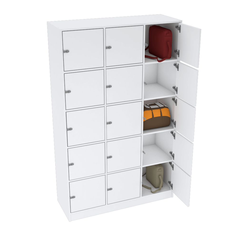 ESCANINHO 15 PORTAS COM FECHO PARA CADEADO M318.B MUNDI MOVEIS