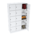 Ver imagem 1 de ESCANINHO 15 PORTAS COM FECHO PARA CADEADO M318.B MUNDI MOVEIS