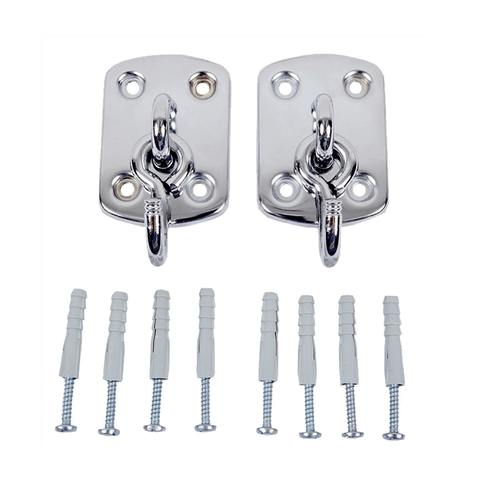 Gancho de Rede de Dormir Aço Cromado (par)