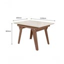 Ver imagem 7 de Conjunto Sala de Jantar 1,10 com 4 Cadeiras Amêndoa 74b