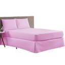 Ver imagem 1 de Protetor de Colção Queen Capa Impermeável 6 Cores Matelado Ultrassonico:rosa
