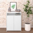 Ver imagem 5 de Escrivaninha Mesa Escritório Diretor em L com Nichos e Balcão Espresso Móveis