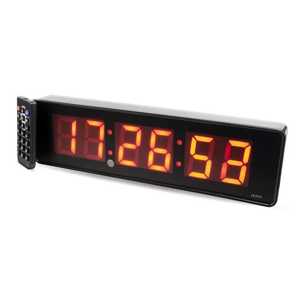 Relógio Digital Led de Parede Cronômetro Contagem Regressiva Casa Escritório Academia - 7