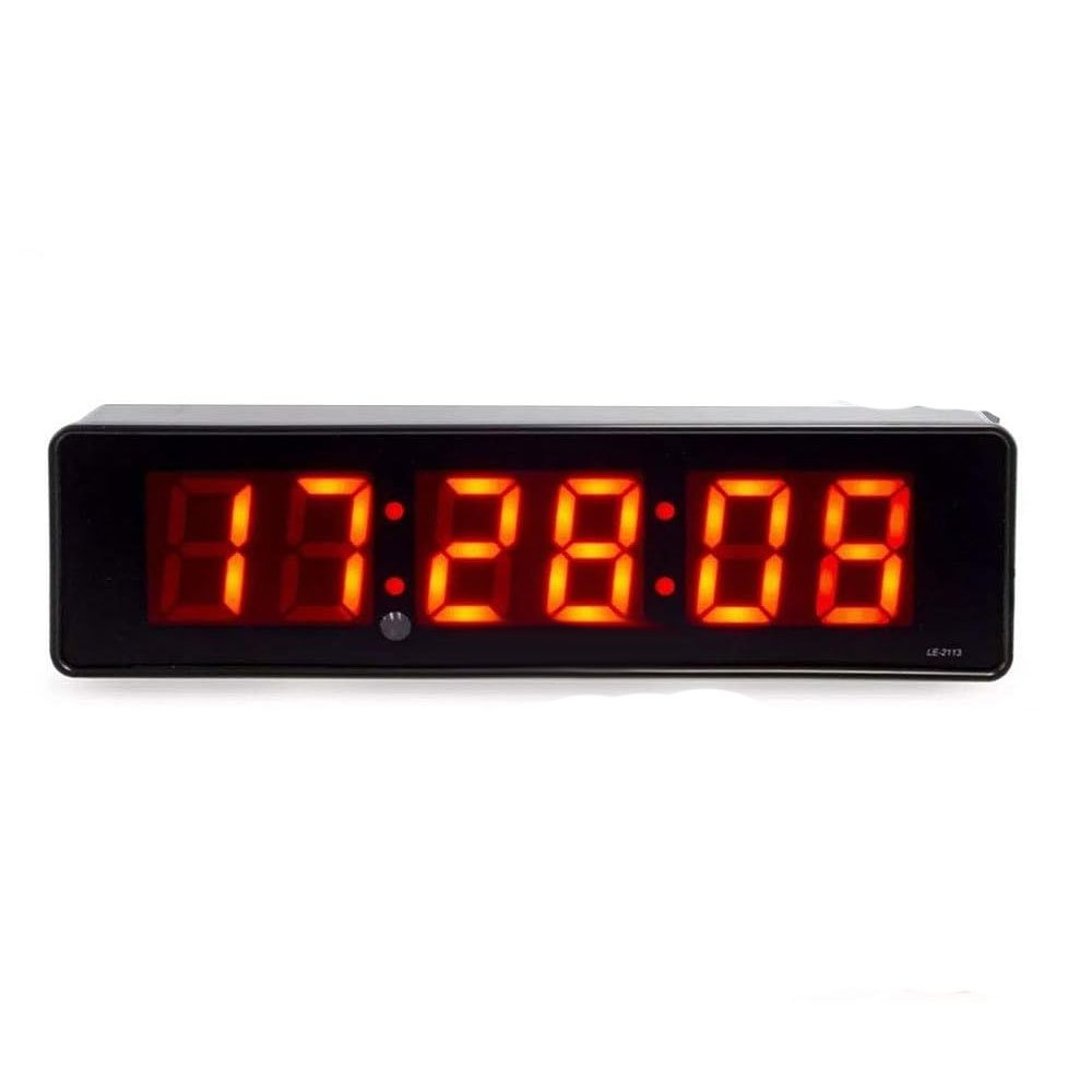 Relógio Digital Led de Parede Cronômetro Contagem Regressiva Casa Escritório Academia