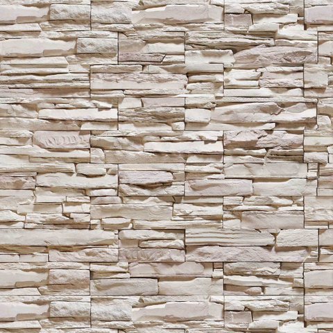 Papel de Parede Pedra Canjiquinha Tons Cinza - 3,00x0,50m