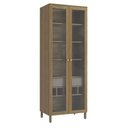 Ver imagem 1 de Armário de Cozinha Cristaleira 2 Portas de Vidro 80cm com Pés M628 Botanic Kappesberg