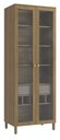 Ver imagem 1 de Armário de Cozinha Cristaleira 2 Portas de Vidro 80cm com Pés M628 Botanic Kappesberg
