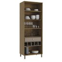 Ver imagem 2 de Armário de Cozinha Cristaleira 2 Portas de Vidro 80cm com Pés M628 Botanic Kappesberg