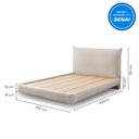 Ver imagem 3 de Cama Casal Boreal Flutuante CabeCasa MadeiraOriginals Bege