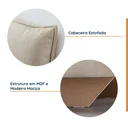 Ver imagem 5 de Cama Casal Boreal Flutuante CabeCasa MadeiraOriginals Bege