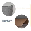 Ver imagem 6 de Cama Casal Boreal Flutuante CabeCasa MadeiraOriginals Cinza