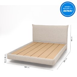Cama Queen Boreal Flutuante CabeCasa MadeiraMadeira - 3