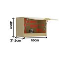 Ver imagem 4 de Armário Aéreo Cozinha 60 Cm Nanda 1 Porta Nature/arenas - Tecno Mobili