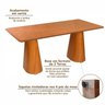 Mesa 6 Lugares Retangular em Madeira Maciça Fortaleza Authentic Espresso Móveis - 5