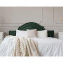 Ver imagem 1 de Cabeceira Queen Provençal Luxo 160X60 Verde Tachas Fumê