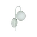 Ver imagem 3 de Arandela Luminária Curva Globo 10 Cm Moderno Prata Fosco Bf Decor Arandela Curva Globo 10