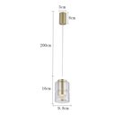Ver imagem 5 de Lustre Pendente Nordecor Roz 2698 Dourado Fosco Led Bivolt Dourado Fosco 2698