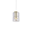 Ver imagem 1 de Lustre Pendente Nordecor Roz 2698 Dourado Fosco Led Bivolt Dourado Fosco 2698