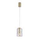 Ver imagem 4 de Lustre Pendente Nordecor Roz 2698 Dourado Fosco Led Bivolt Dourado Fosco 2698