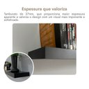 Ver imagem 5 de Prateleira Suspensa para Parede Suporte Invisível 90x17cm Tamburato Preto Artany